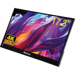 Verbatim PMT-17-4K Portable Touchscreen Monitor 17.3" 4K Metal Housing