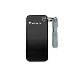 VERBATIM PocketSSD USB3.2Gen2 128GB B/G