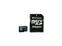 Verbatim Pro microSDHC U3 32GB with adapter
