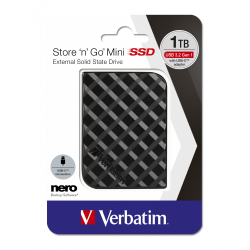 VERBATIM STORE 'N' GO MINI SSD USB 3.2 GEN 1 1TB BLACK