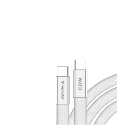VERBATIM USB - C Cable Sync & Charger SoftTouch 60W 120 cm - White