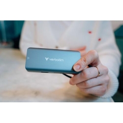 VERBATIM USB-C Essentials Multiport  1 x HDMI 3 x USB-A 1 x USB-C PD, up to 100W, 1 x RJ4