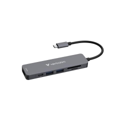 VERBATIM USB-C Essentials Multiport Hub – 6 Ports