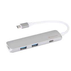 VERBATIM USB-C Hub with HDMI, Grey