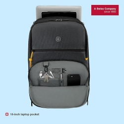 Wenger, Next 23, Move, 16" Laptop Backpack with Tablet Pocket, Gravity Black