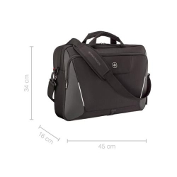 Wenger, XE Brief 17, 17" Laptop Briefcase with Tablet Pocket, Black