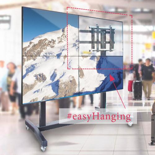OMB MOVYALL - stand mobil pentru VIDEOWALL, 3x3 single, landscape