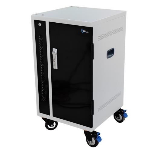 Power Technologies PT-VERT-15, 15 Bay Secure USB-C Hub Charging Cart, USB-C Cables (CRT-VRT-B15L-EH65C)