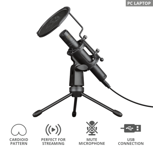 TRUST GXT 241 Velica USB Streaming Microphone