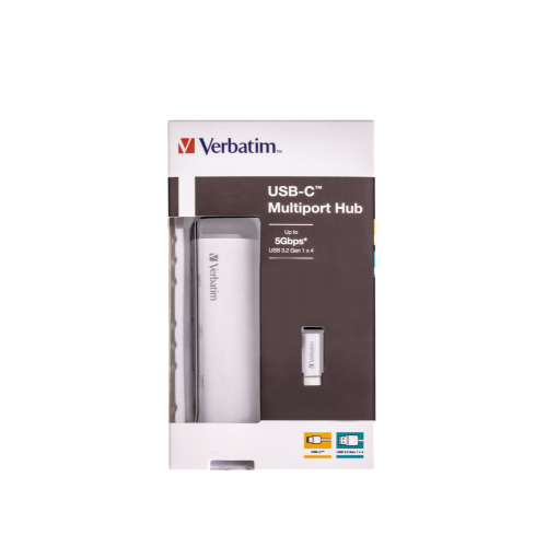 VERBATIM USB-C™ Multiport Hub (includes 15cm USB-C™ cable)