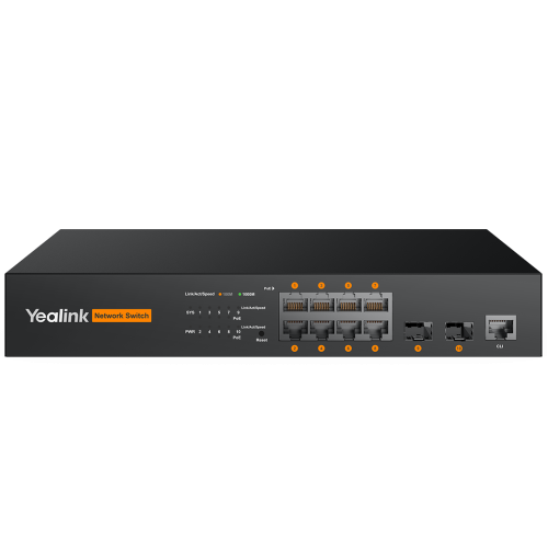 Yealink RCH80, 8 port PoE Network Switch